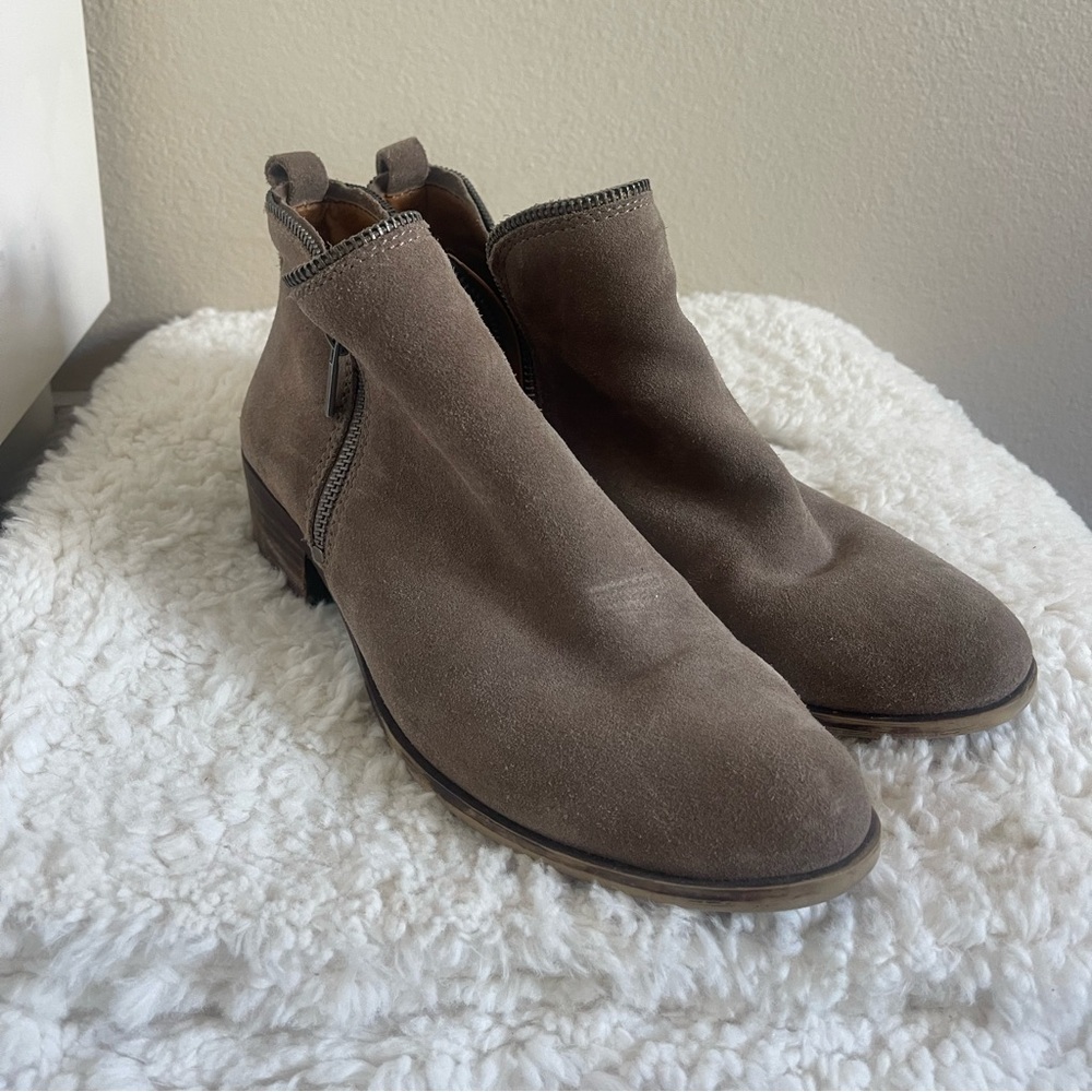 Taupe Lucky Brand Ankle Boots